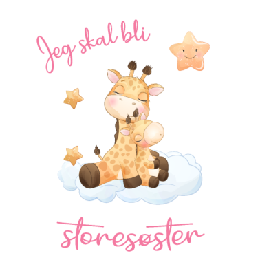 Zoom image Jeg skal bli Storesøster med søte sjiraffer