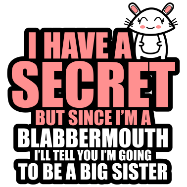 Zoom image Jeg har en hemmelighet jeg skal bli storesøster