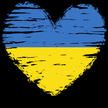 Zoom image Ukraina hjerte flagg flagg våpen