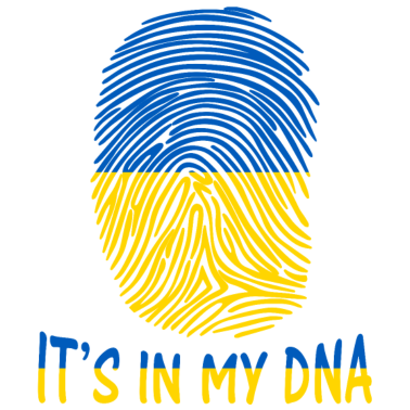 Zoom image Ukrainas flagg, det er i min dna-gaveide