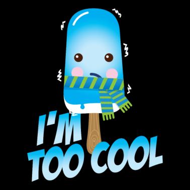 Zoom image Funny too cool slogan cute vintage ice cream