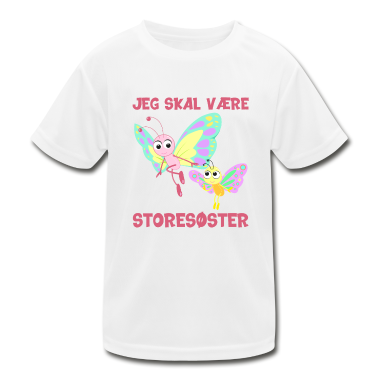 1. Fødselsdag  - Jeg skal være storesøster sommerfugl gave fødsel