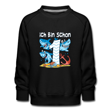 1. Geburtstag  - 1. Geburtstag Haie Weißer Hai Junge 1 Jahr alt
