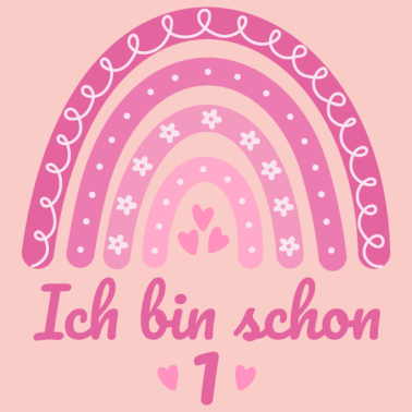 Zoom image 1. Geburtstag Mädchen Regenbogen Ich bin schon 1