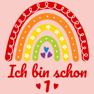 Zoom image 1. Geburtstag Mädchen Regenbogen Ich bin schon 1