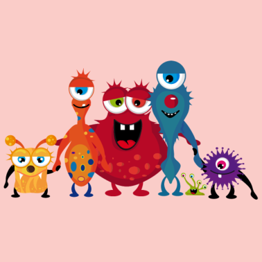 Zoom image Une famille colorée de monstre