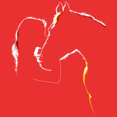 Zoom image Silhouette de fille de cheval