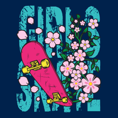 Zoom image Regalo divertido para niñas Skate Skatboard Girl