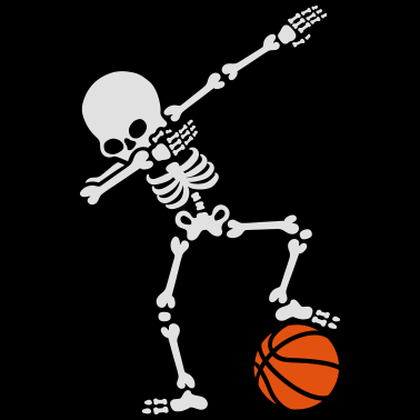 Zoom image Dab dabbing skeleton football basketball