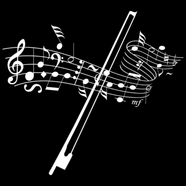 Zoom image Note musicali Violino Violinista Musicista Regalo di musica