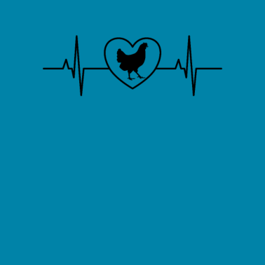 Zoom image Battito cardiaco di pollo - Hühner Design