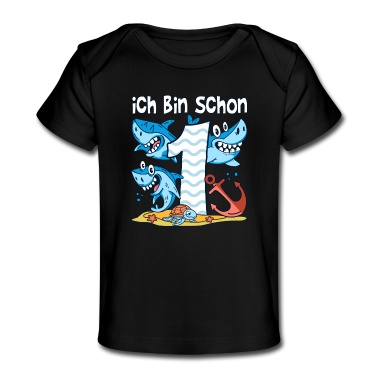 1. Geburtstag  - 1. Geburtstag Haie Weißer Hai Junge 1 Jahr alt