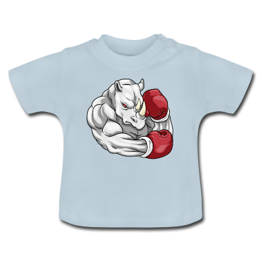 1. Anniversare  - Rhinocéros comme boxeur avec des gants de boxe