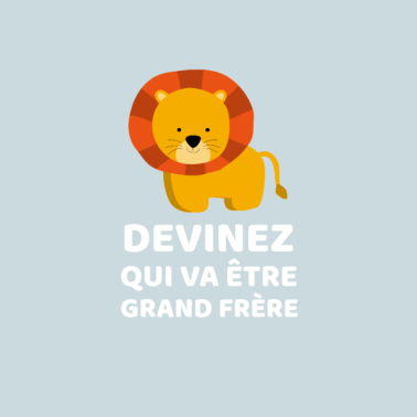 Zoom image Grand Frère⎥Annonce Grossesse Future Grand Frère