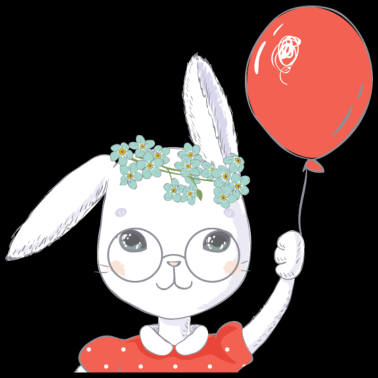 Zoom image Cadeau de ballon mignon lapin de Pâques