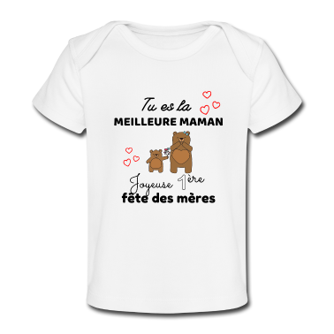 1. Anniversare  - Body bébé meilleure maman première fête des mères