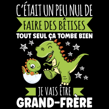 Zoom image Grand Frère Annonce Grossesse Futur Naissance Dino