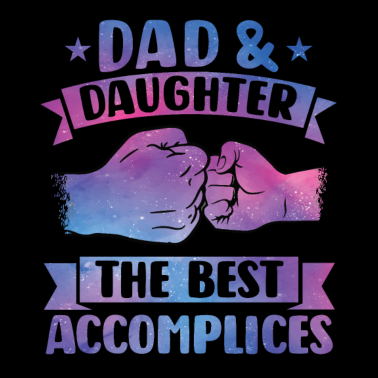 Zoom image Isä & tytär solmio väriaine isä perhe lahja