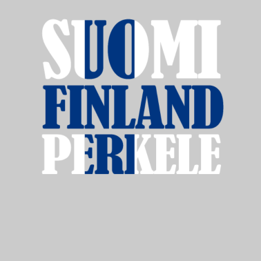 Zoom image Bandiera finlandese con Suomi Finlandia Perkele