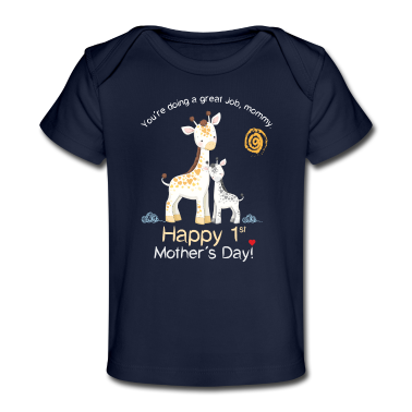 1. Verjaardag  - Gelukkige eerste moederdag - giraf
