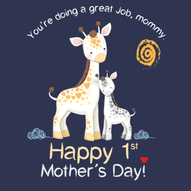 Zoom image Gelukkige eerste moederdag - giraf