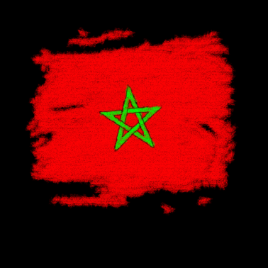 Zoom image Vlag van Marokko