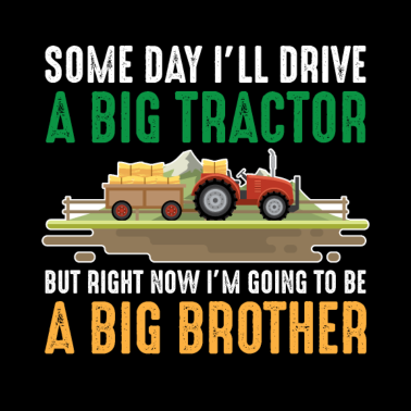 Zoom image Småbarn bror traktor stor son syskon