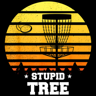 Zoom image Disc Golf Stupid Tree Vintage Frisbee Rolig Golfare