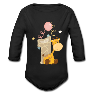 1. Geburtstag  - 1. Geburtstag Safari Giraffe Kinder Baby Zahl 1th
