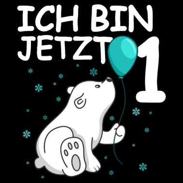 Zoom image Ich bin 1 Jahr Geburtstags Eisbär 1. Geburtstag