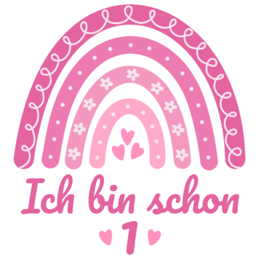 Zoom image 1. Geburtstag Mädchen Regenbogen Ich bin schon 1