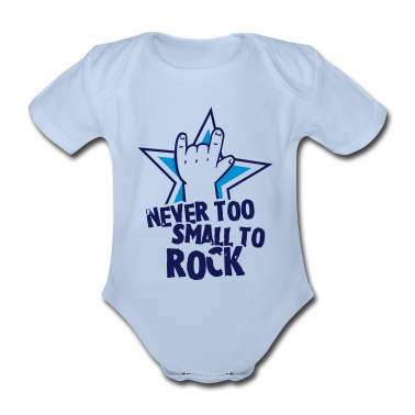 1. Anniversare  - never too small to rock - geburt - baby -kleinkind