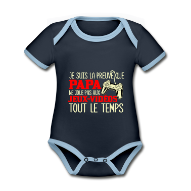 1. Anniversare  - Papa Gamer Humour Cadeau Bébé