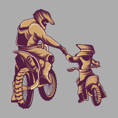 Zoom image Motocross dirt bike tata i syn motocykl