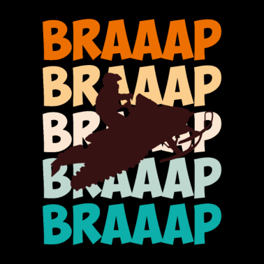 Zoom image Moottorikelkka sanoo Braaap Moottorikelkka