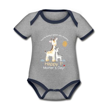 1. Verjaardag  - Gelukkige eerste moederdag - giraf