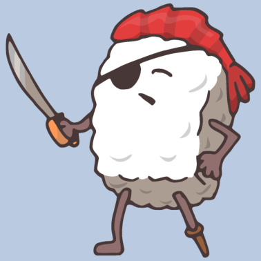 Zoom image Sushi pirate funny sea reaper Japan food