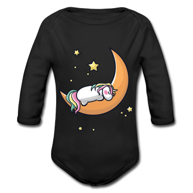 1. Birthday  - Unicorn sleeps on the crescent
