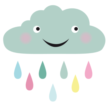 Zoom image Cloud with raindrops