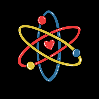 Zoom image Science researcher atom orbit gift