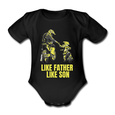 1. Birthday  - Motocross T-shirt like father his son father