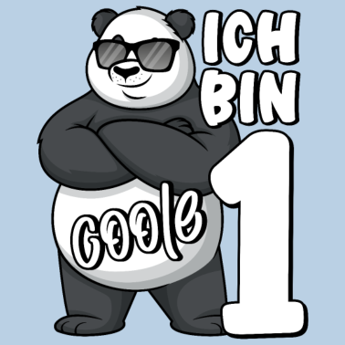 Zoom image 1. Geburtstag Junge 1 Jahr Panda Ich bin coole 1