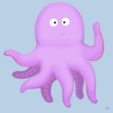 Zoom image Pieuvre rose