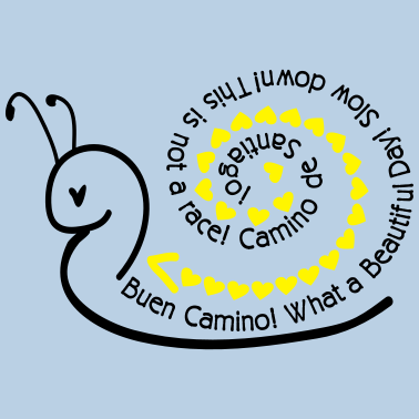 Zoom image Camino_snail_quotes_hearts patrón