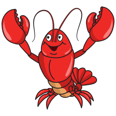 Zoom image Funny Cute Lobster Marine Crustaceans