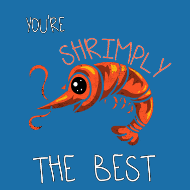 Zoom image Love Shrimp beste garnalen zoete grappige cadeau