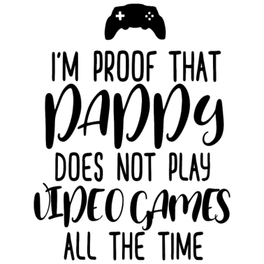 Zoom image Jeg er bevis på at pappa ... gamer pappa far