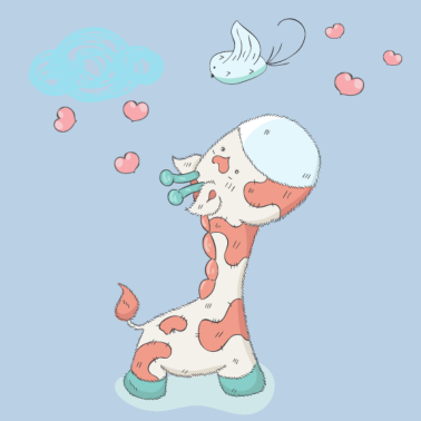 Zoom image Giraffe in Love