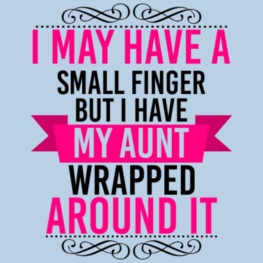 Zoom image Tante viklet rundt om fingeren - niece & nevø