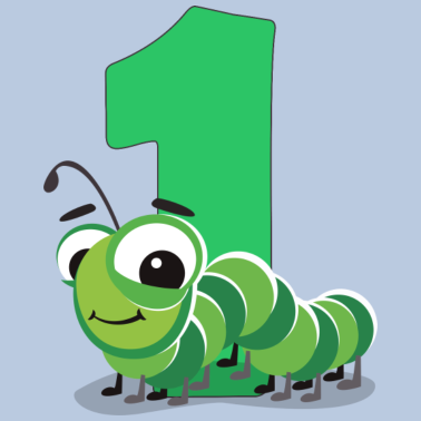 Zoom image 1. Geburtstag kleine Raupe Ich bin 1